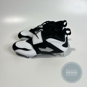 Nike Diamond Turf DT 93 TD Football Cleats White Black Silver HF5298-101 Sz 7.5